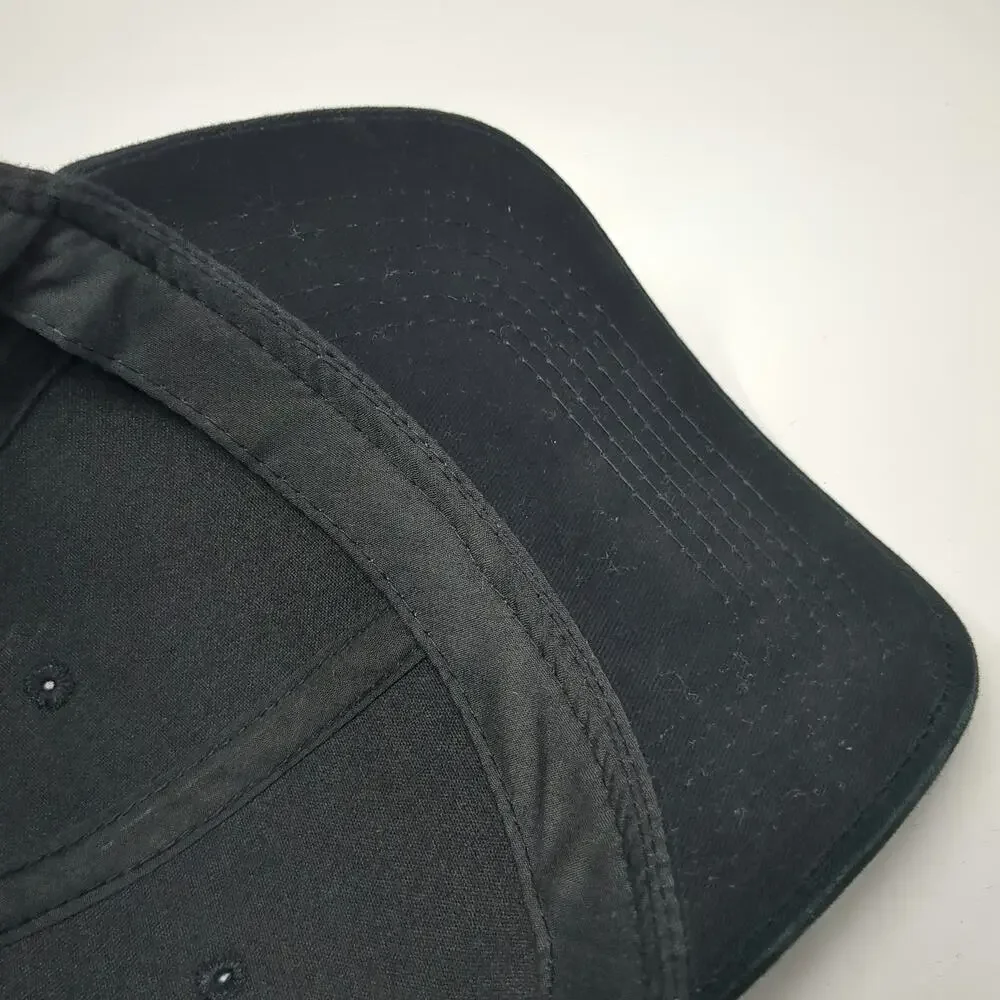 George Baseball Cap Black One Size Adjustable Strapback Plain Solid Blank Hat
